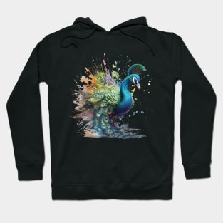 Peacock Splash Art: Dazzling Fantasy Display #2 Hoodie